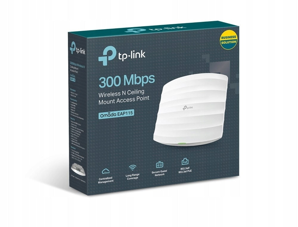 TP-Link EAP115 Wireless Access Point 802.11n/300Mbps PoE