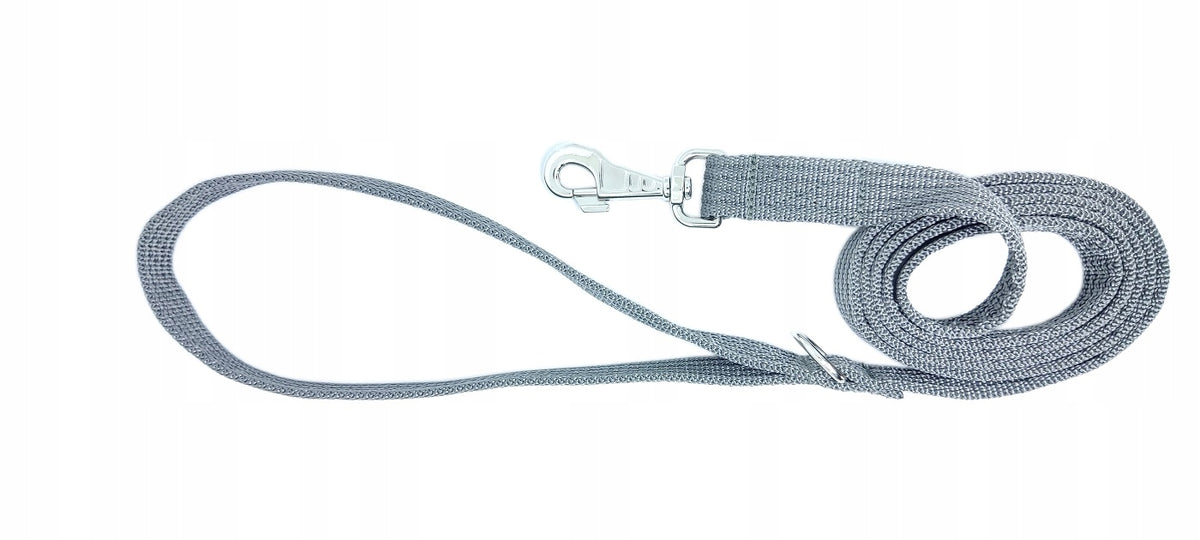 TRADITIONAL DOG LEASH 200 cm grey black