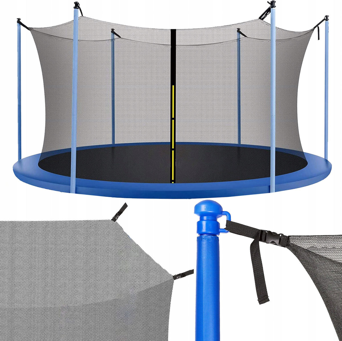 TRAMPOLINE NET INNER STRONG PROTECTIVE FOR 6 POSTS 10FT 304-312 cm Brand Springos