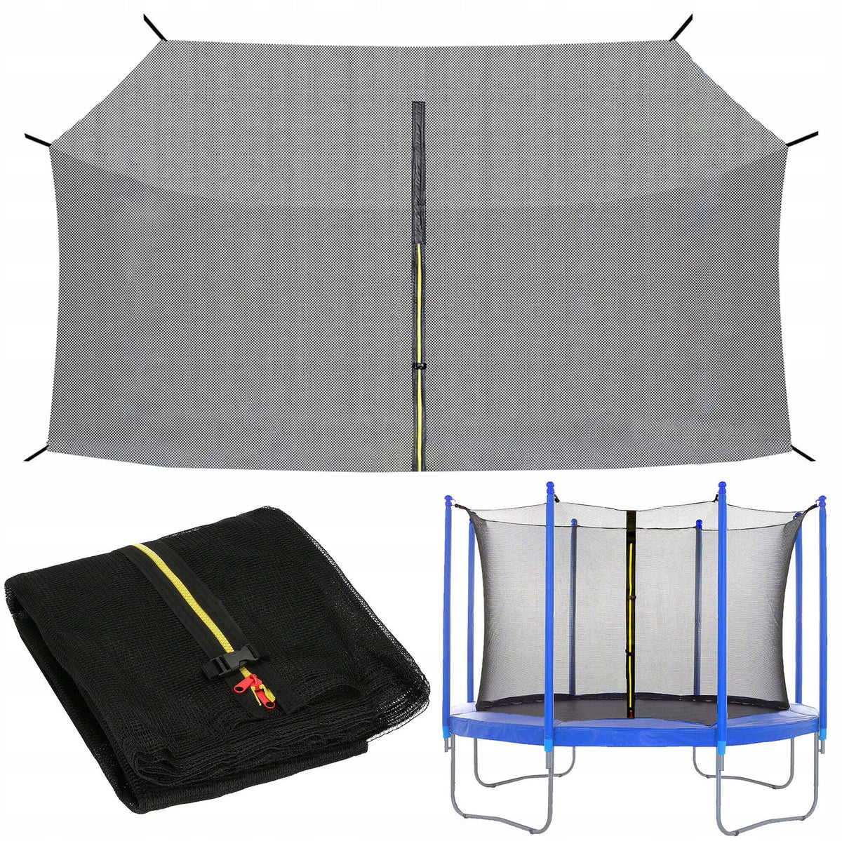 TRAMPOLINE NET INNER STRONG PROTECTIVE FOR 8 POSTS 304-312 cm 10FT