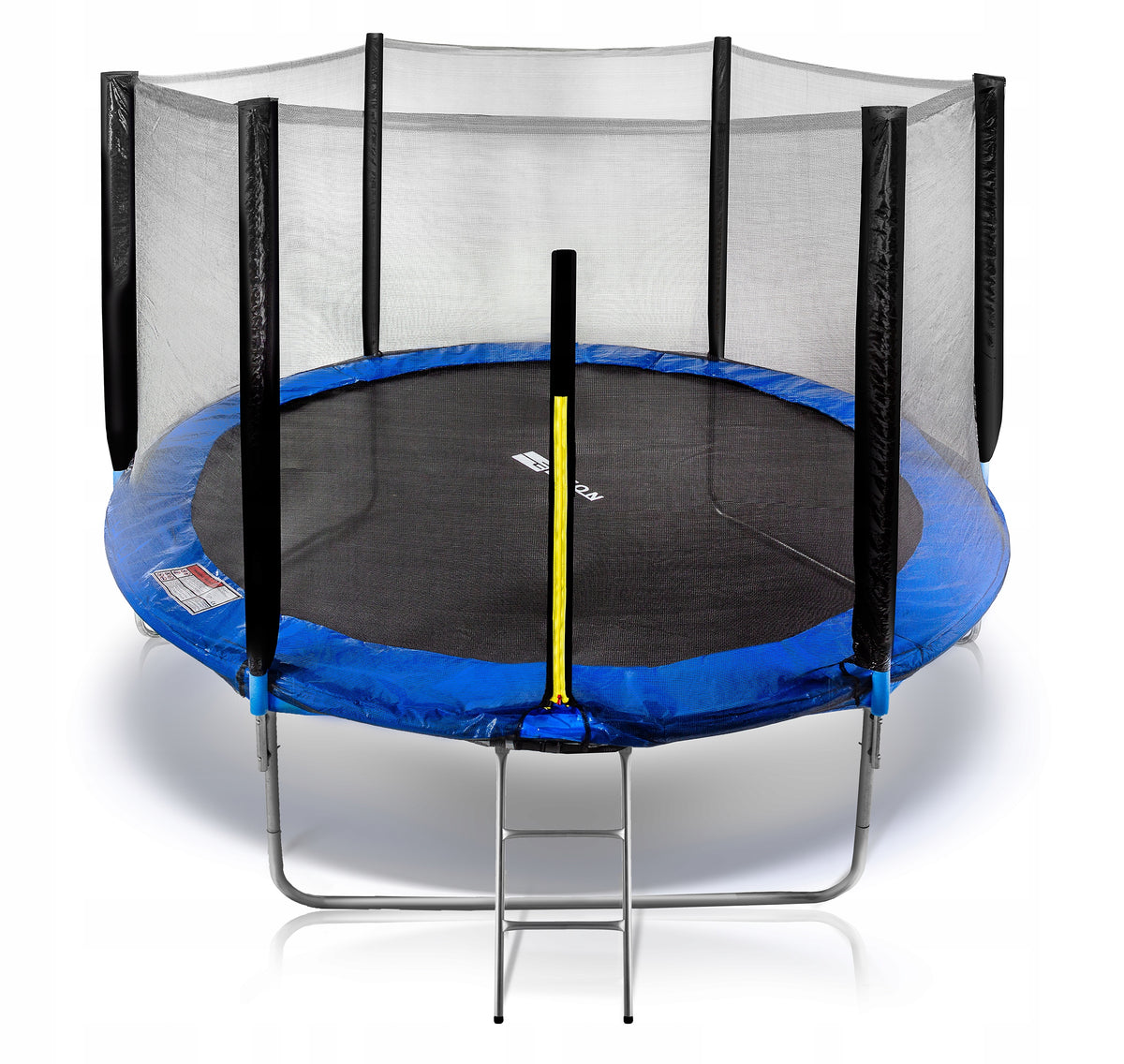TRAMPOLINE WITH MESH LADDER 252 cm 8FT LARGE GARDEN FOR KIDS STRONG