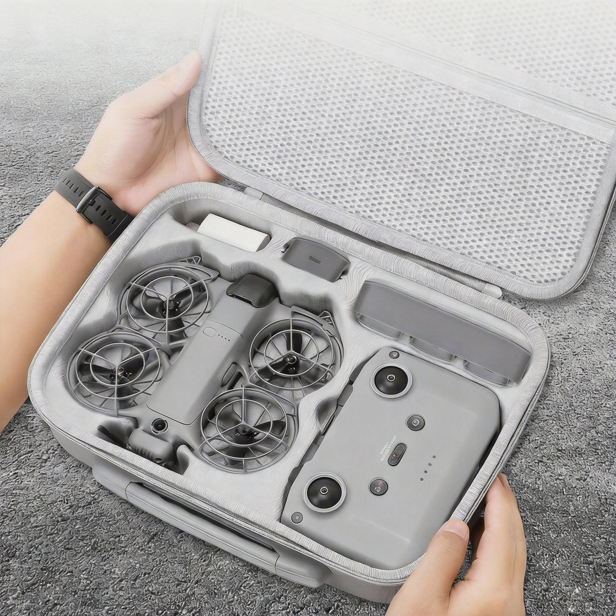 TRANSPORT CASE DJI NEO2 HARD CASE EVA GREY PROTECTIVE CASE BAG Manufacturer code 12050059
