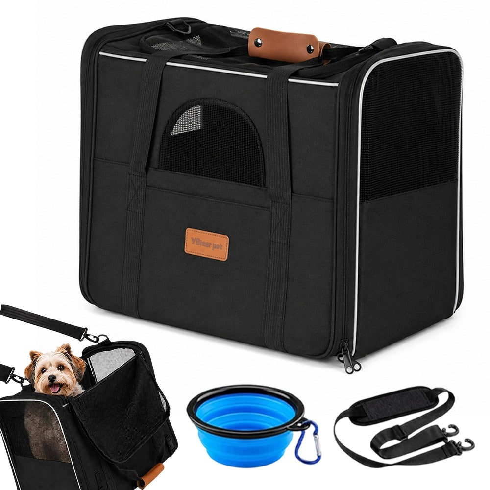 TRANSPORTER TRAVEL BAG FOR DOG CAT ANIMALS MATERIAL SHOULDER