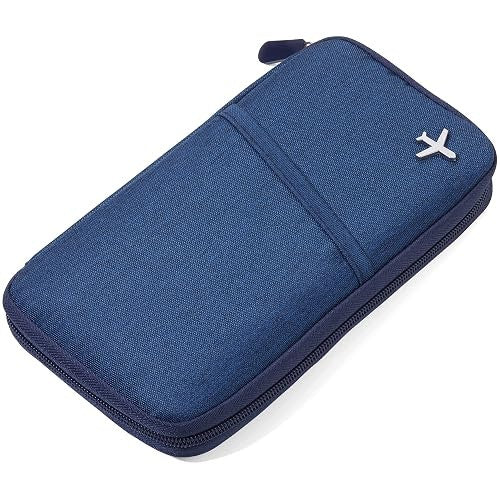 TRAVEL CASE CARGOSAFE ZIPPER PROTECTION RFID DOCUMENTS Color gray