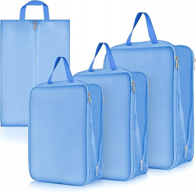 TRAVEL COMPRESSION BAGS FOR SUITCASE SET OF 4 LUGGAGE ORGANIZERS