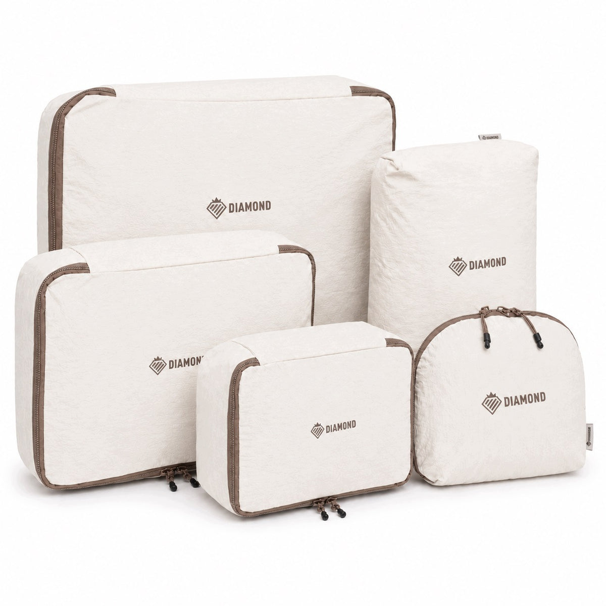 TRAVEL COMPRESSION ORGANIZER FOR PACKING SUITCASE CLOTHES BAGS SET OF 5PCS