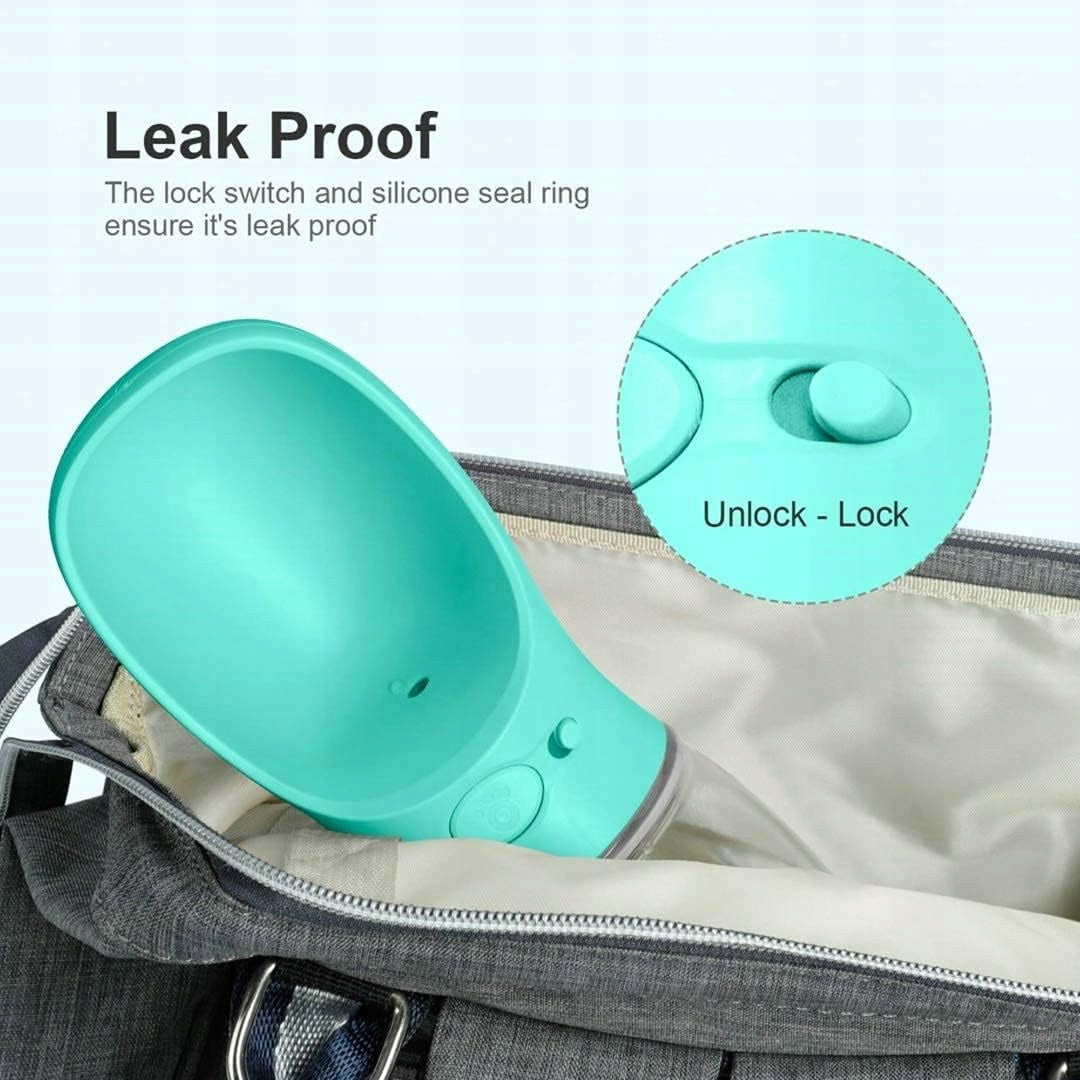 TRAVEL DOG BOTTLE WITH AIRTIGHT BOWL 350ML Packaging status original