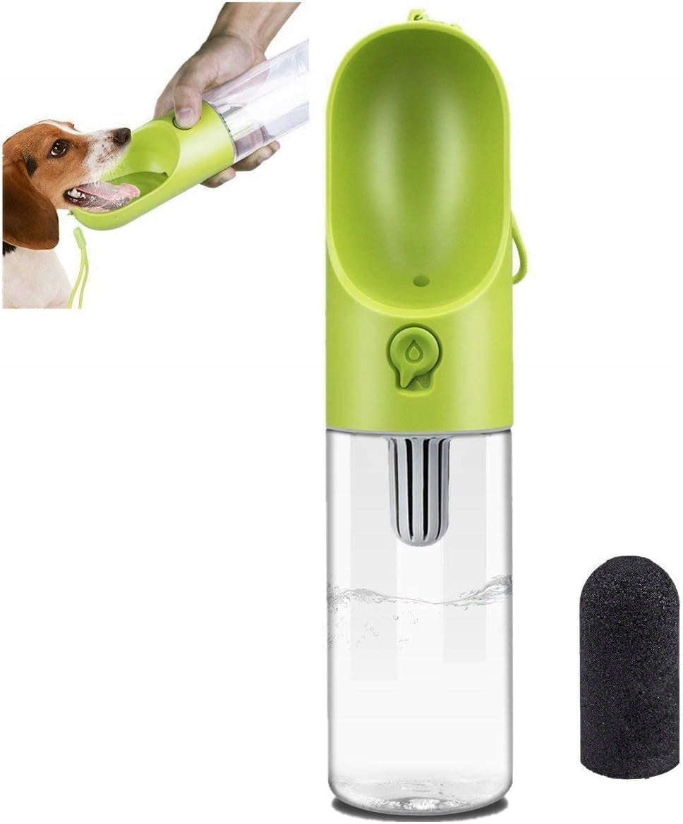 TRAVEL DOG BOTTLE WITH AIRTIGHT FILTER 400ML