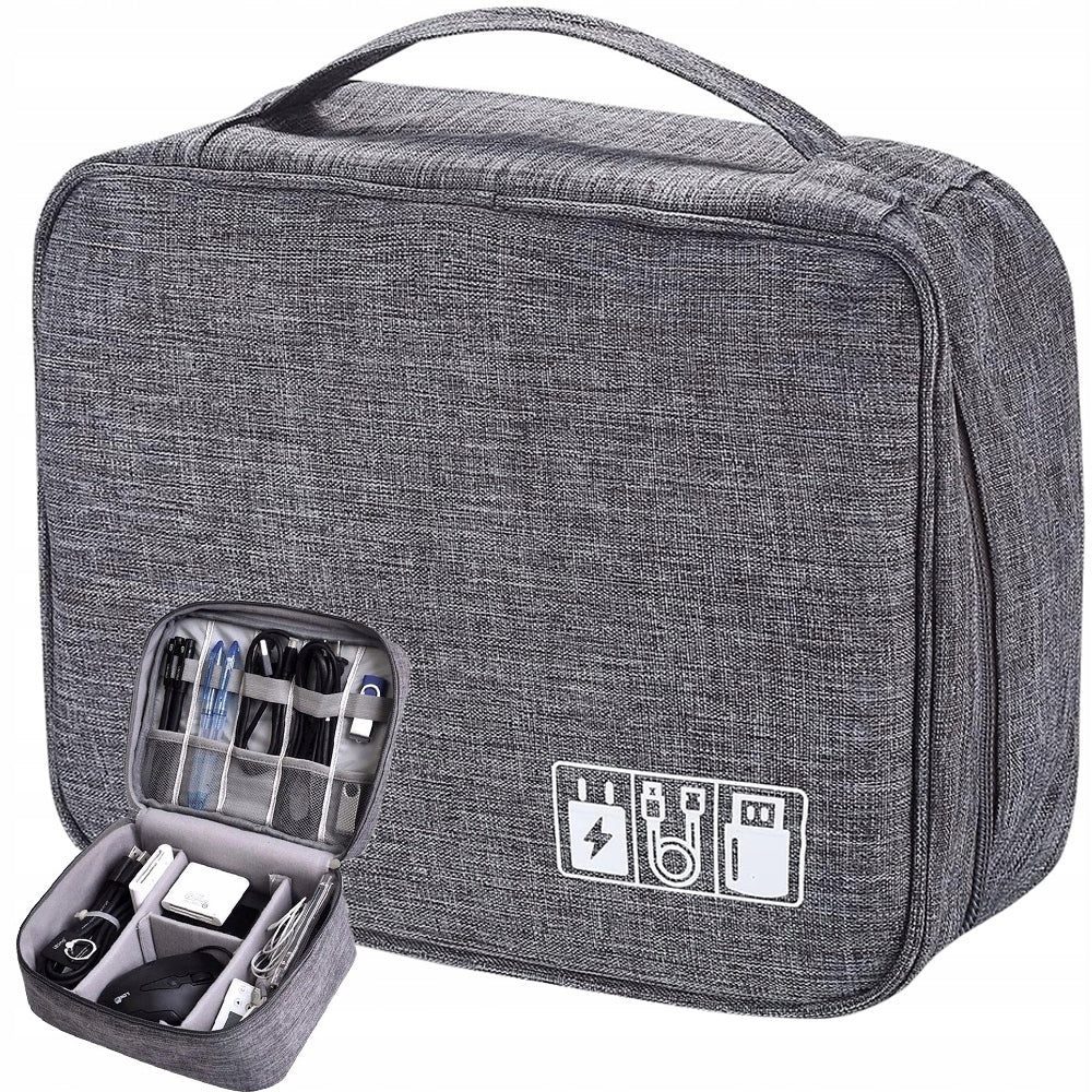 TRAVEL ORGANIZER BAG CASE FOR CHARGERS AND CABLES POUCH FOR ELECTRONICS