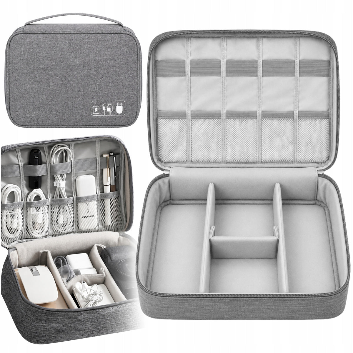 TRAVEL ORGANIZER COVER CABLE BAG CHARGER ELECTRONICS CASE