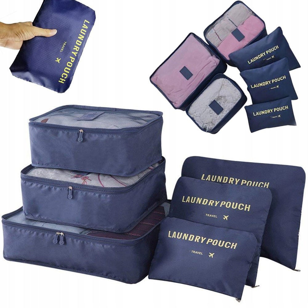 TRAVEL ORGANIZERS FOR AIRPLANE SUITCASE ORGANIZER FOR TRAVEL COLORS 6PCS