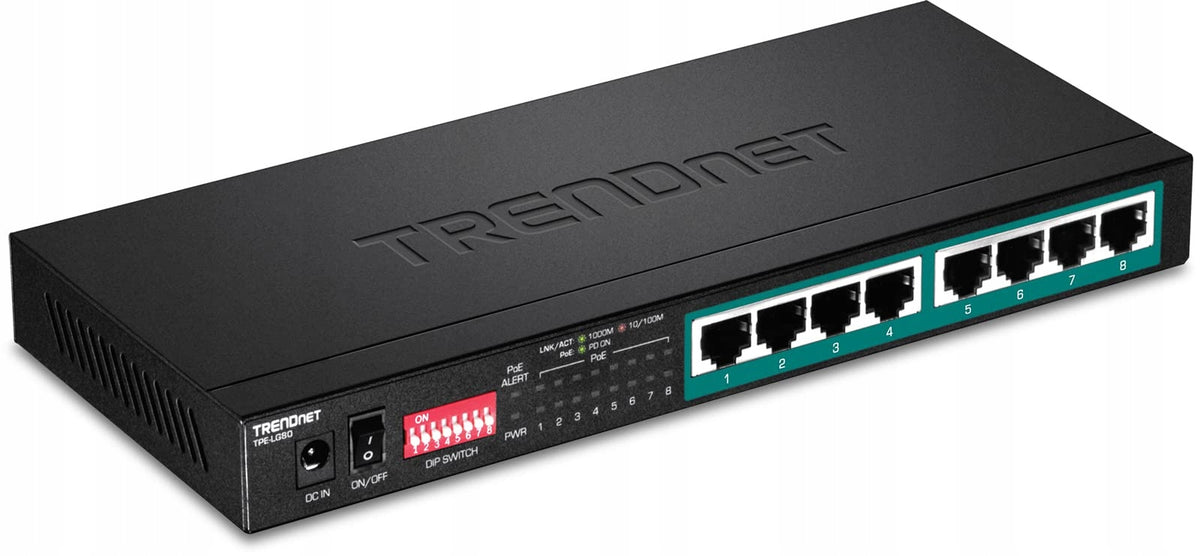 TRENDnet 8-Port Gigabit Long Range PoE+