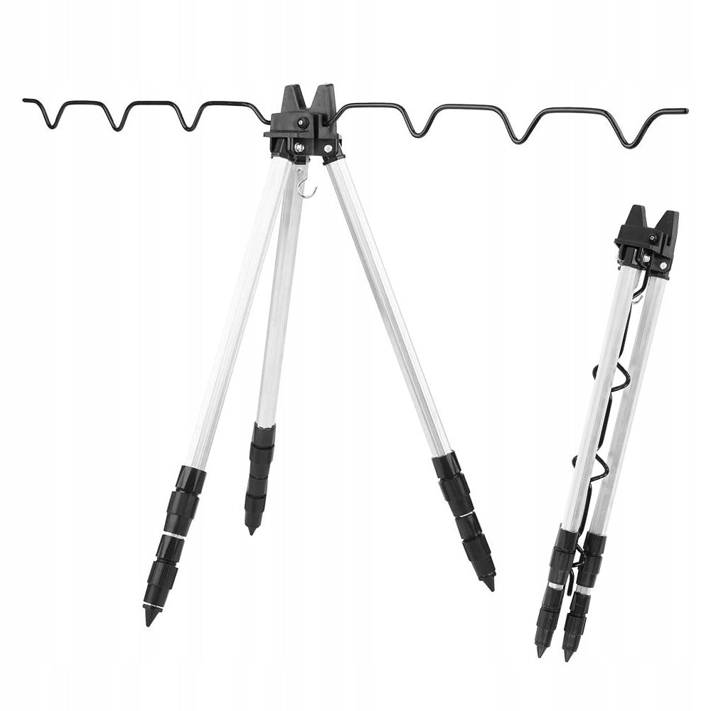 TRIPOD FOR SEA FISHING ROD ALUMINUM FOLDING 54-115CM ADJUSTABLE HANDLE Packaging status original