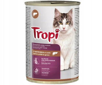 TROPI CAT FOOD WITH LIVER 415G CAN