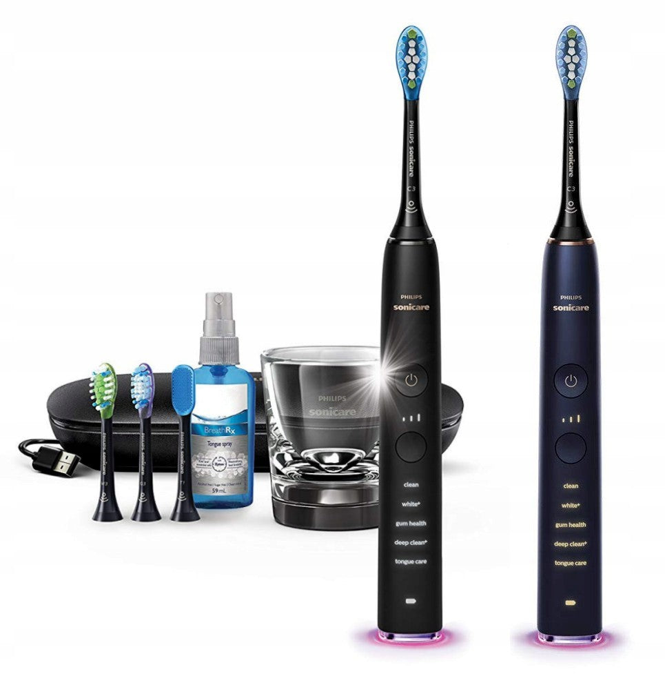 TWO PHILIPS SONICARE HX9924 BLACK & AMETHYST!