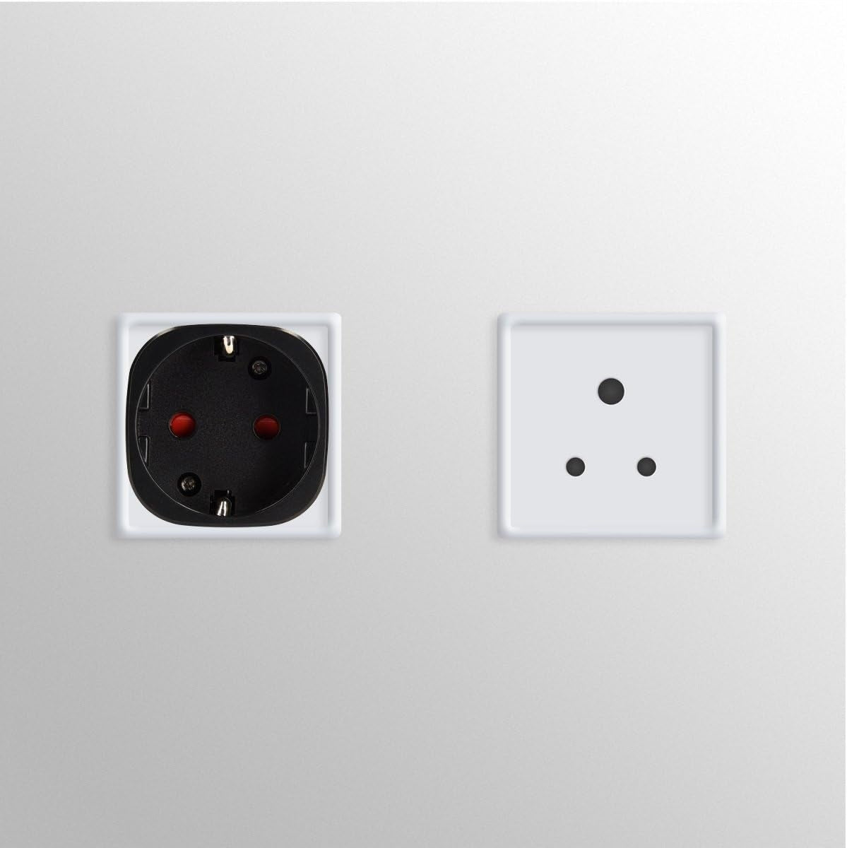 TYPE D TRAVEL ADAPTER FOR TYPE D SOCKET INDIE NEPAL SRI LANKA 2X Color black