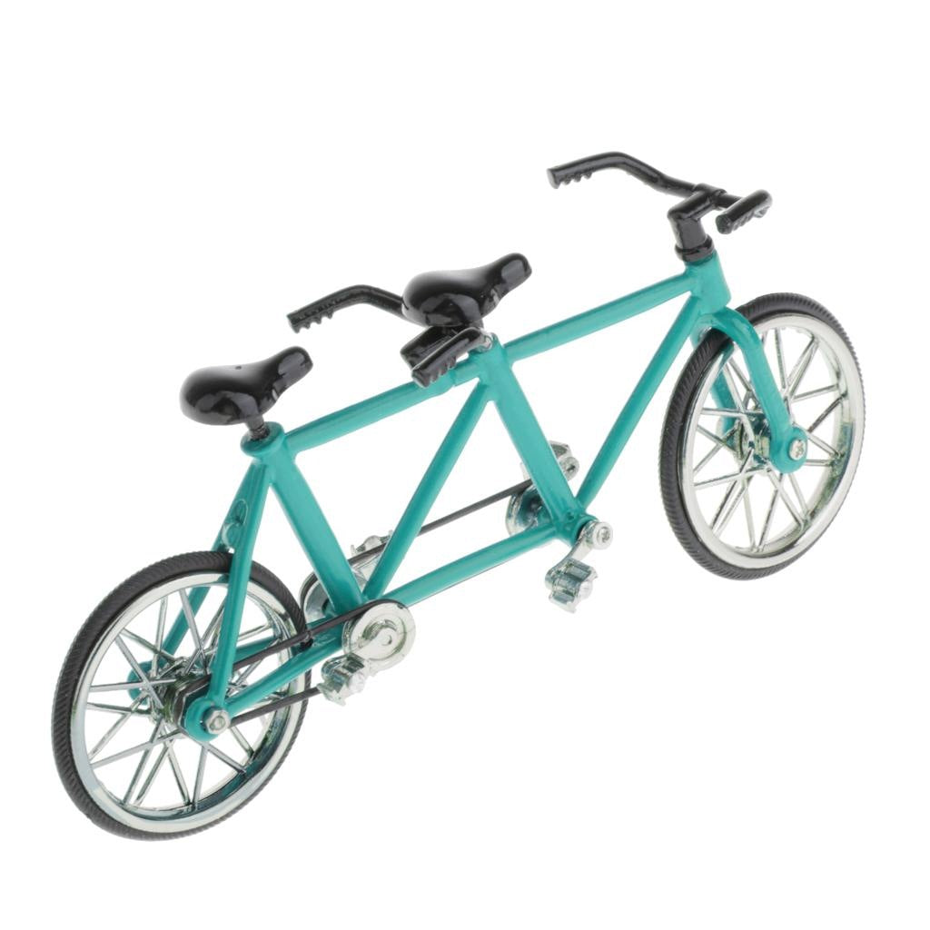 Tandem Bike Model Home Workplace Office Decoration For Men Blue