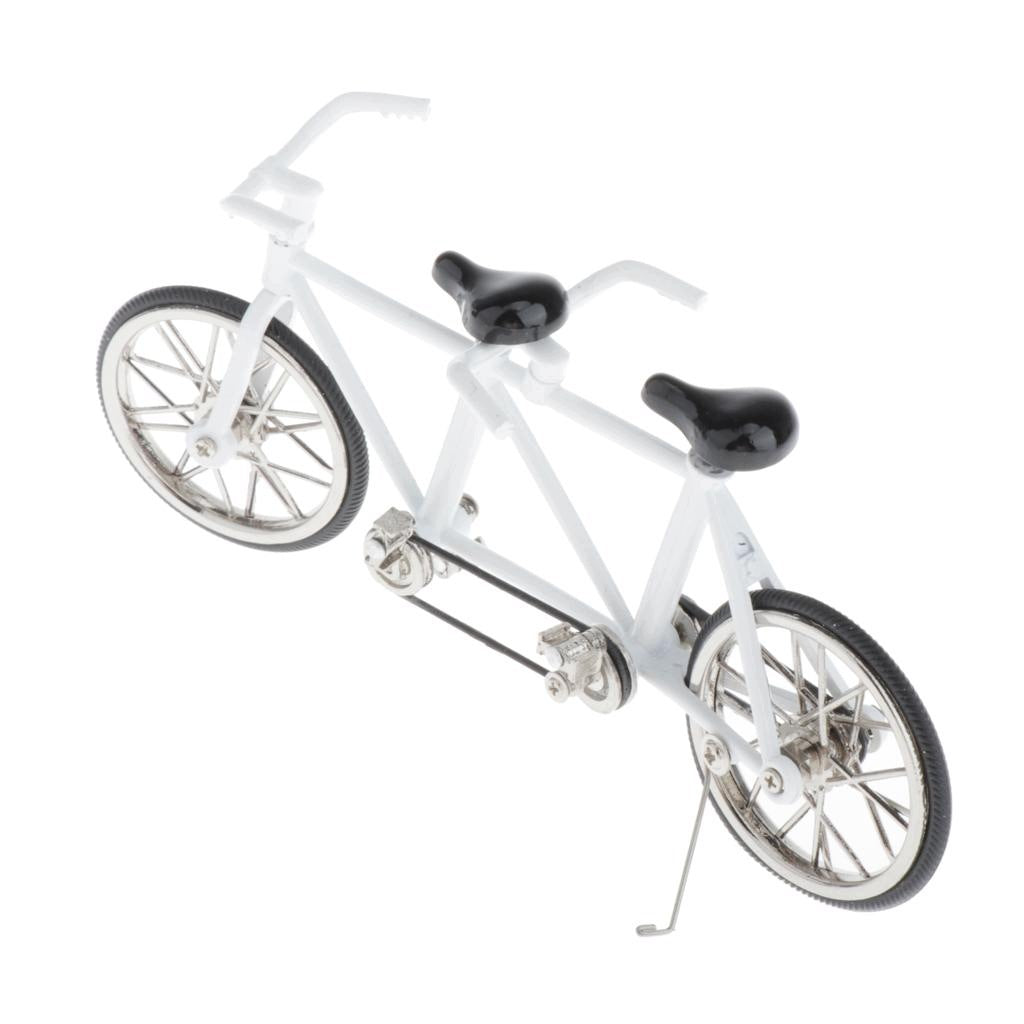 Tandem Bike Model Home Workplace Office Decoration For Men White