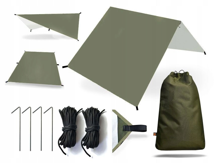 Tarp Open Sheet Tent Pins Light Set .7