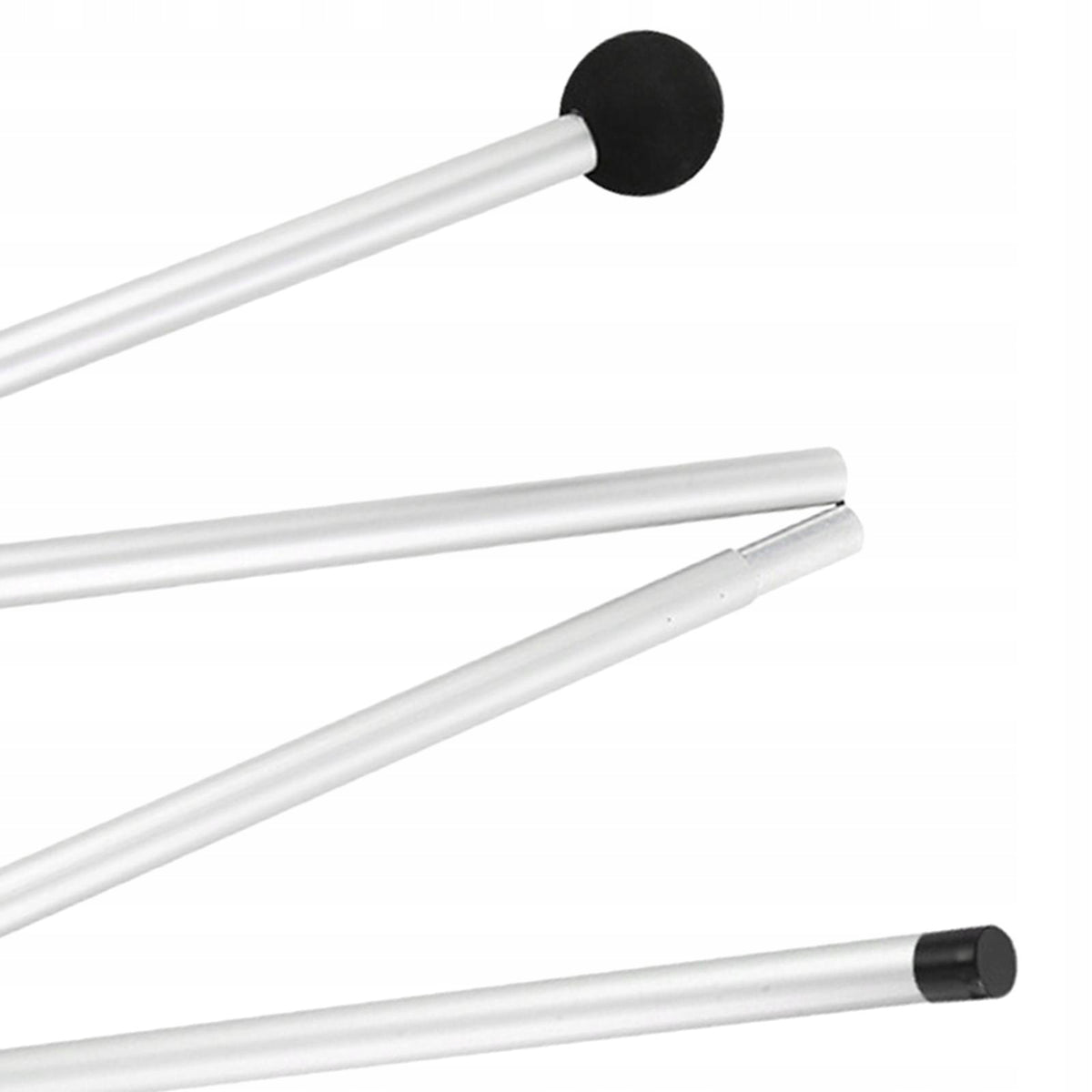 Tarp Poles Foldable Tent Rods Awning Canopy Support Pole 1.6M flat tip Packaging status original