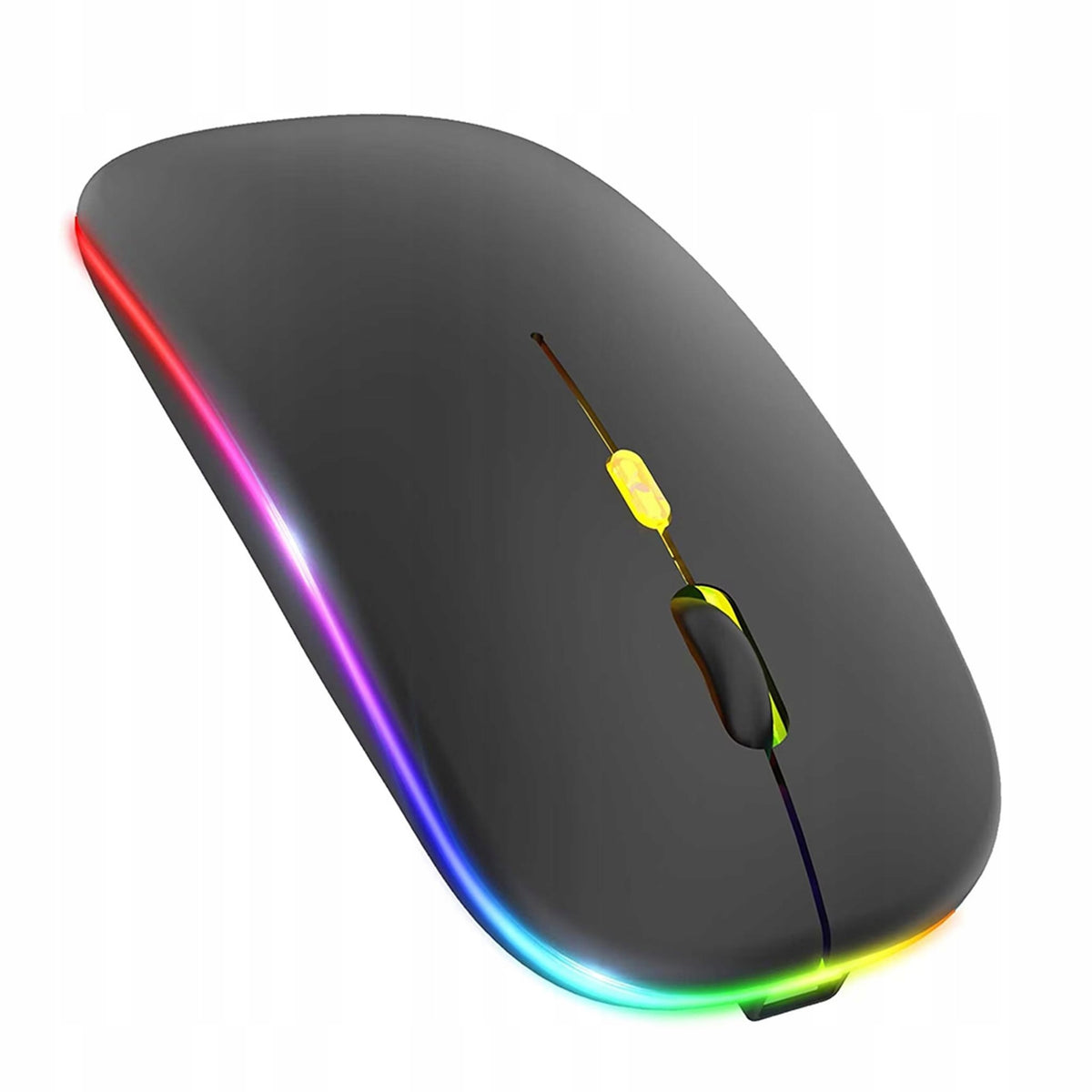 Techsuit - M1 Wireless Mouse - Black, Gaming with RGB LED Packaging status original
