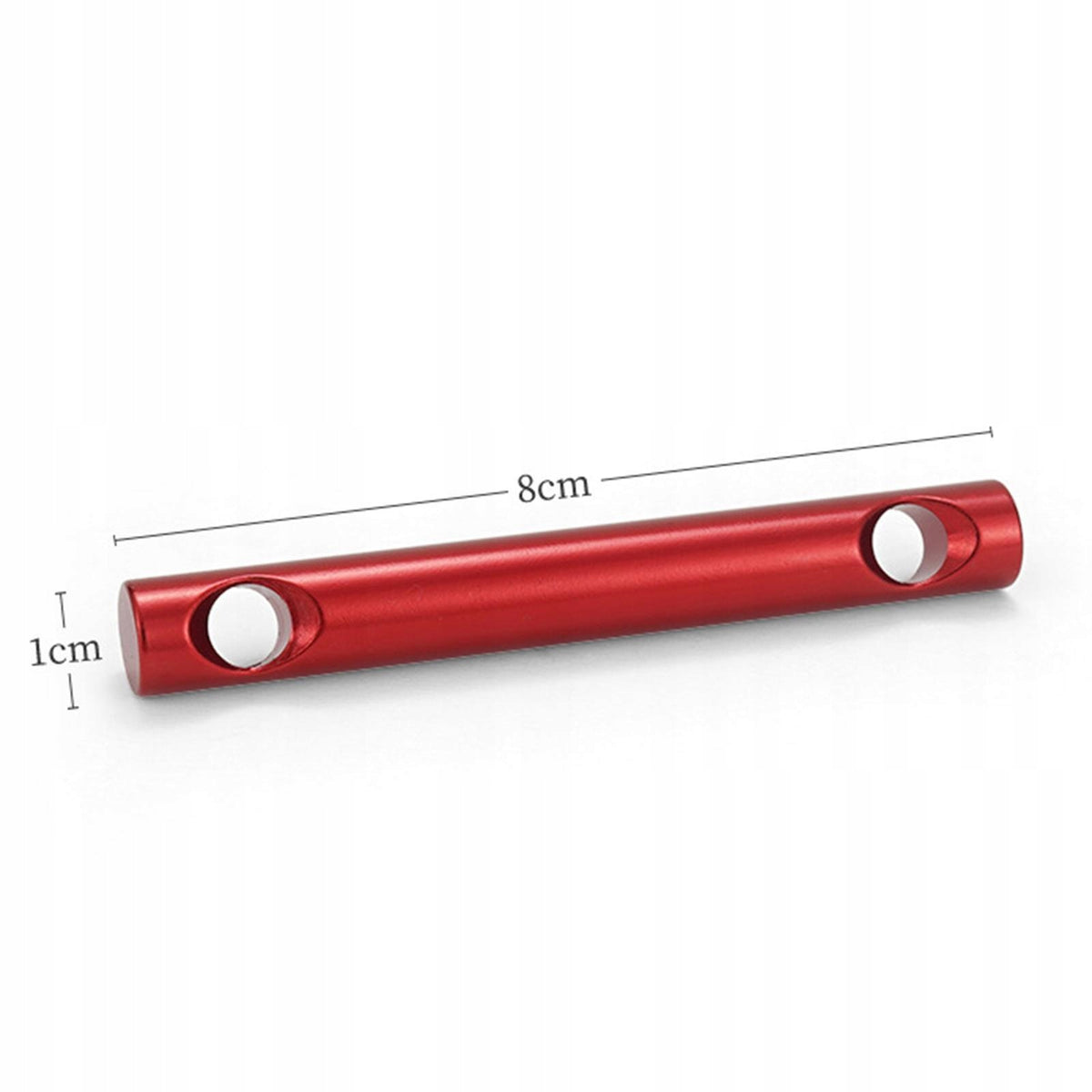 Tent Cord Tightener 2 Hole Aluminum Alloy Double Eye Wind Rope Red Packaging status original