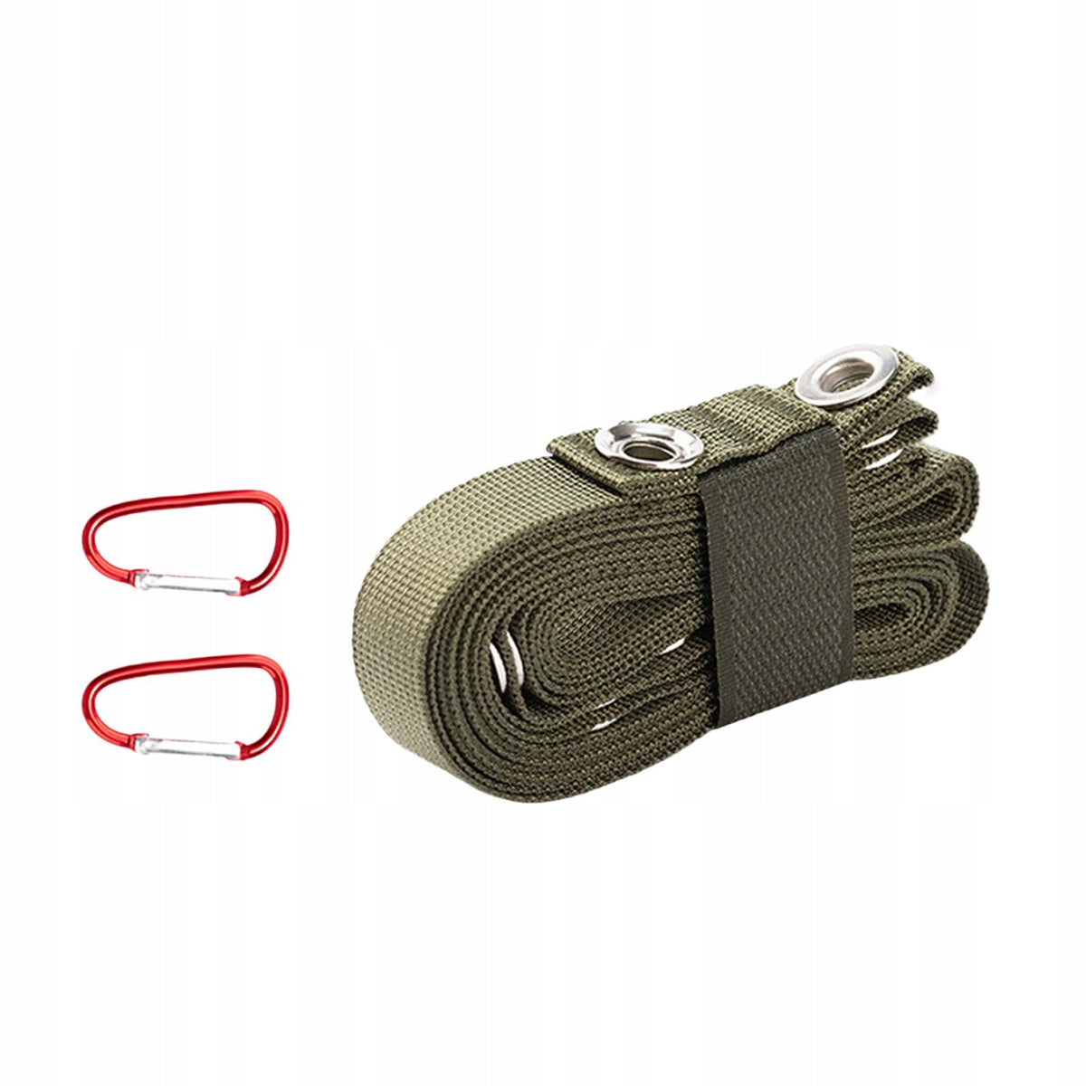 Tent Extension Belt Camping Accessories Draw Rope with Hooks Tent Green