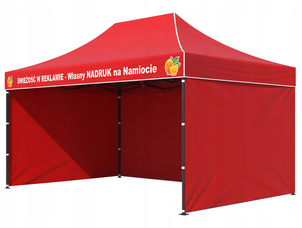 Tent with LOGO FAIR EXPRESS Pavilion 3x4,5 WITH PRINT INSCRIPTION PRINT