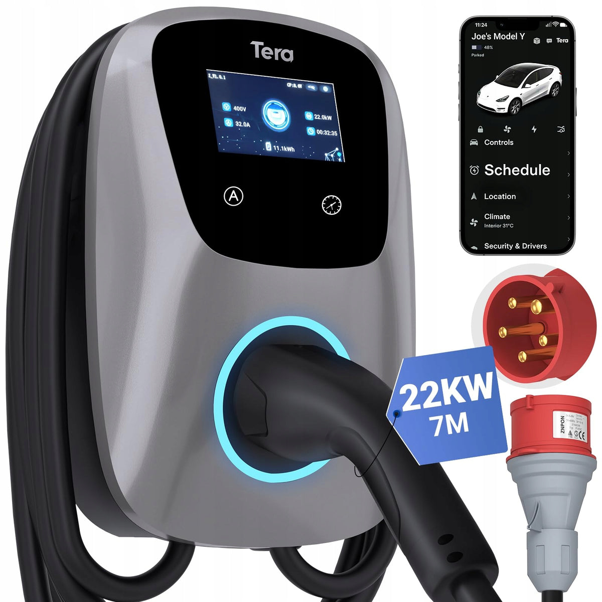 Tera Ev Smart Charger App with App
