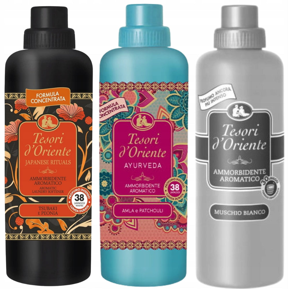Tesori d'Oriente Set of Italian Rinsing Liquids 3x760 ml