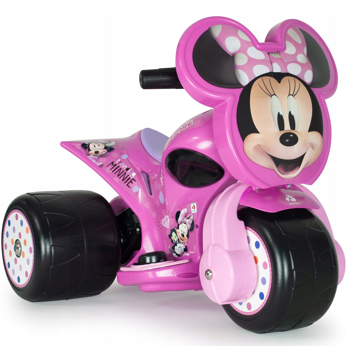 Three-wheeler Minnie Mouse Samurai 6V Ride-on for Children INJUSA Brand Injusa