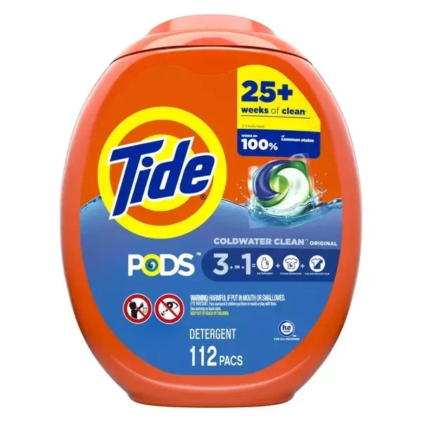 Tide Cold Water Clean 112 pcs Washing Capsules