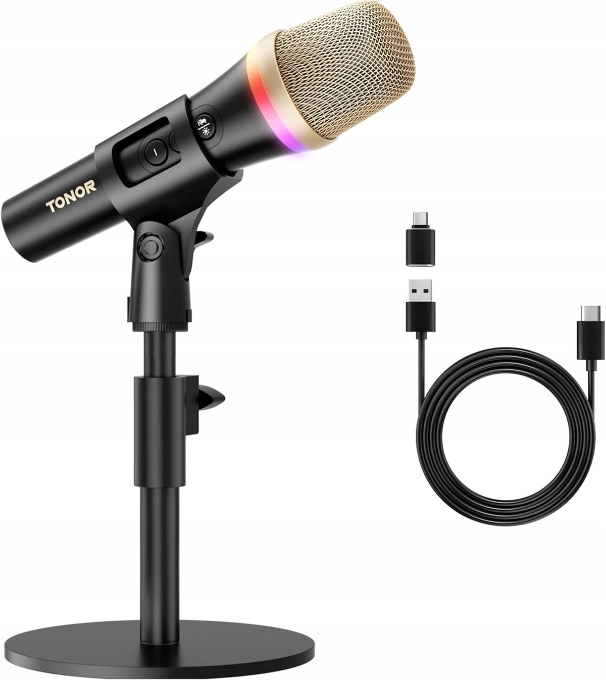 Tonor TD310 Dynamic Microphone for PS5 PS4 USB-C Gaming Recording Computer