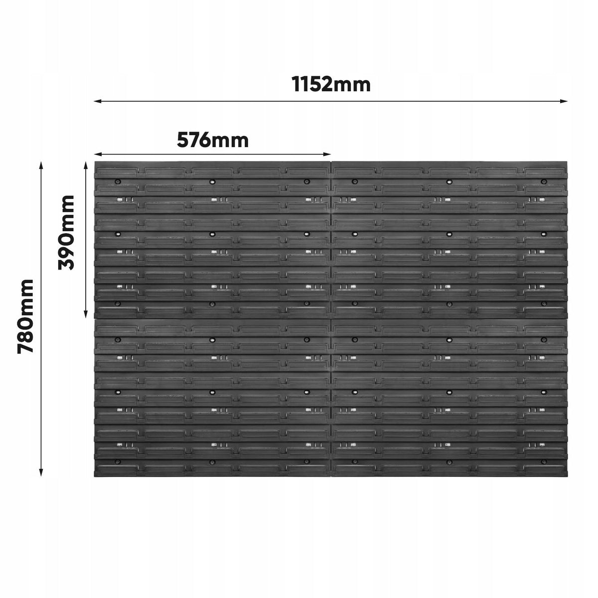 Tool Board 54 Containers for Garage Brand Pafen