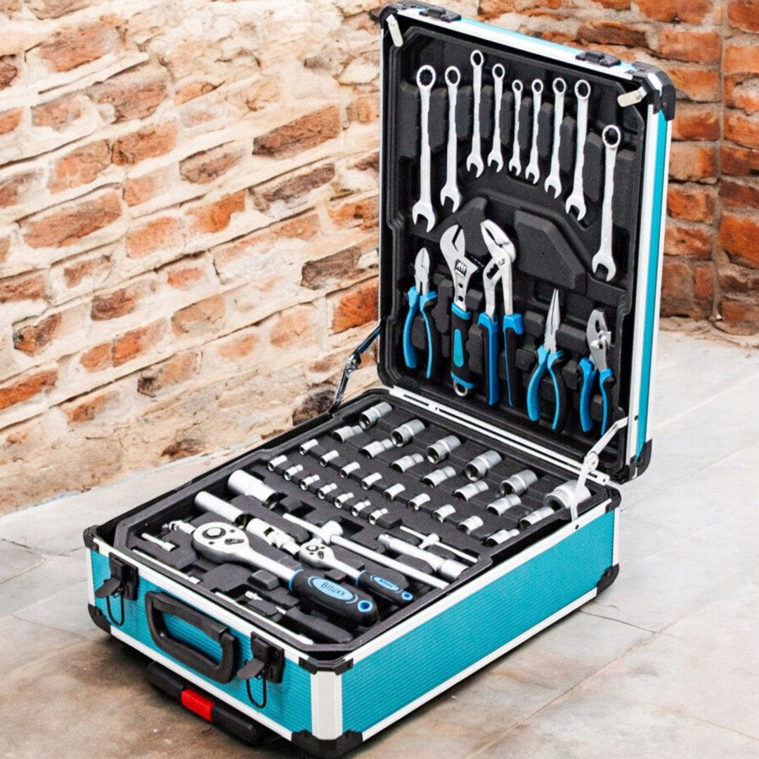 Tool Set 1200 El Suitcase On Wheels Crv Rattles Keys Brand Bituxx