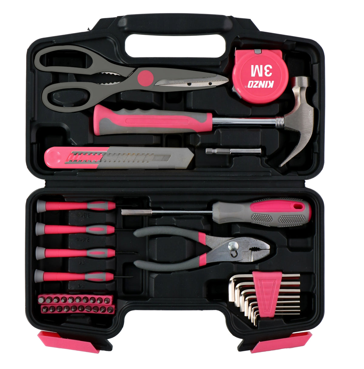 Tools in suitcase FOR WOMEN pink 39 elements
