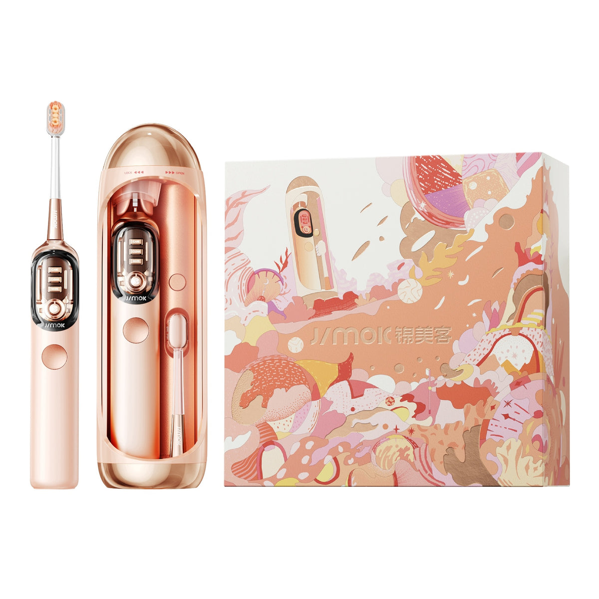 Toothbrush Jimok J7 Pro Dream Mirror IPX7 + 4 Tips