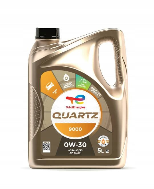 TotalEnergies Engine oil. QUARTZ 9000 0W30 5 L