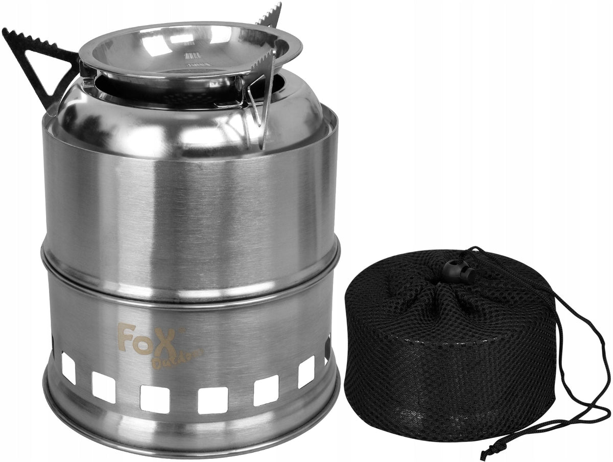 Tourist STOVE FOLDING STEEL Kocher solid fuel MHF FOX OUTDOOR