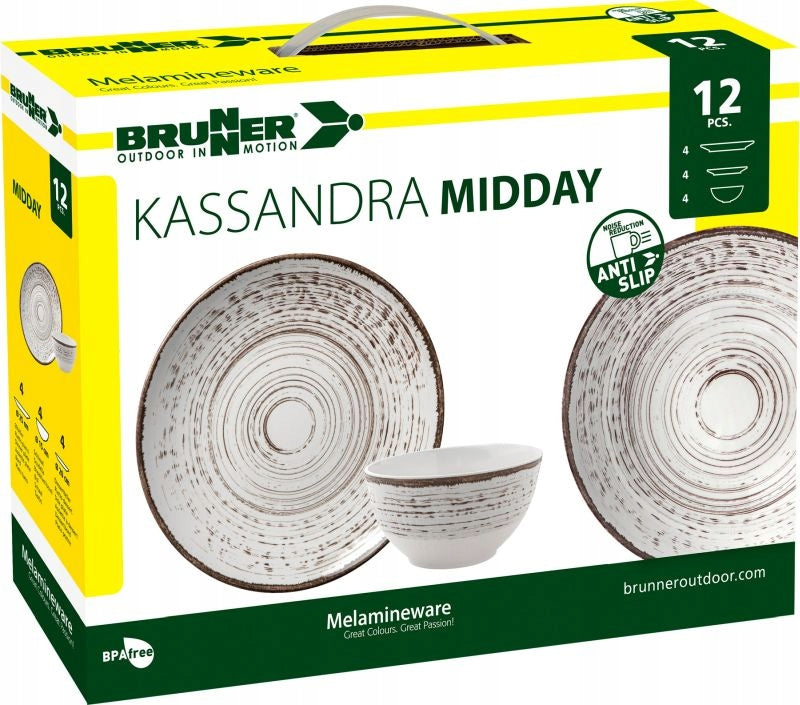 Tourist plate set Miday Kassandra Brunner Color white