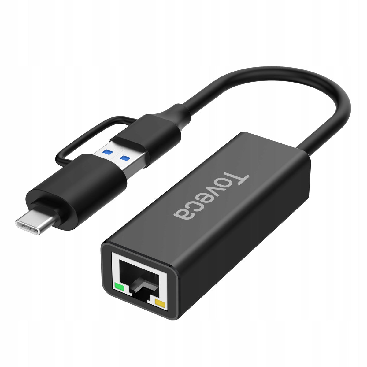 Toveca USB-C Ethernet Adapter LAN - 1000 MB/s - RJ45 NETWORK ADAPTER