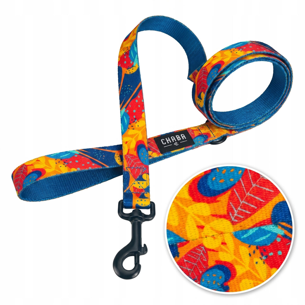 Traditional City Dog Leash 130 cm CHABA | Aussie Summer Pattern |