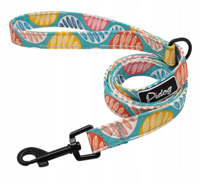 Traditional leash Didog material Turquoise 120cm M