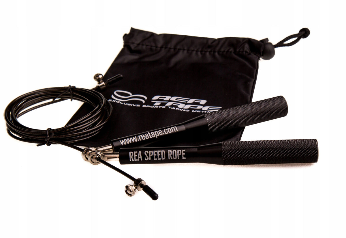Training JUMP ROPE with bearings BOXER Rea Tape 300 cm black