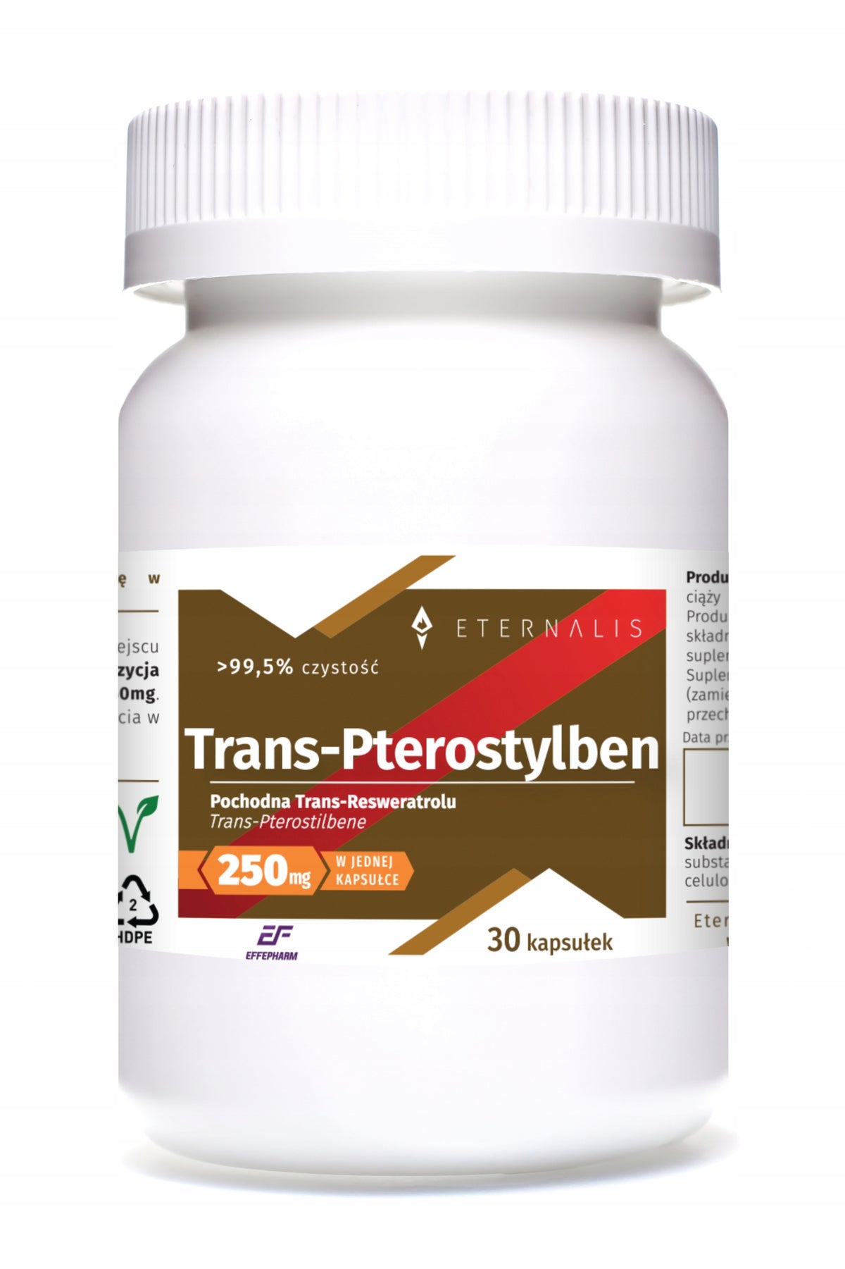 Trans-Pterostilbene 250mg EffePharm Eternalis capsules 30 pcs.