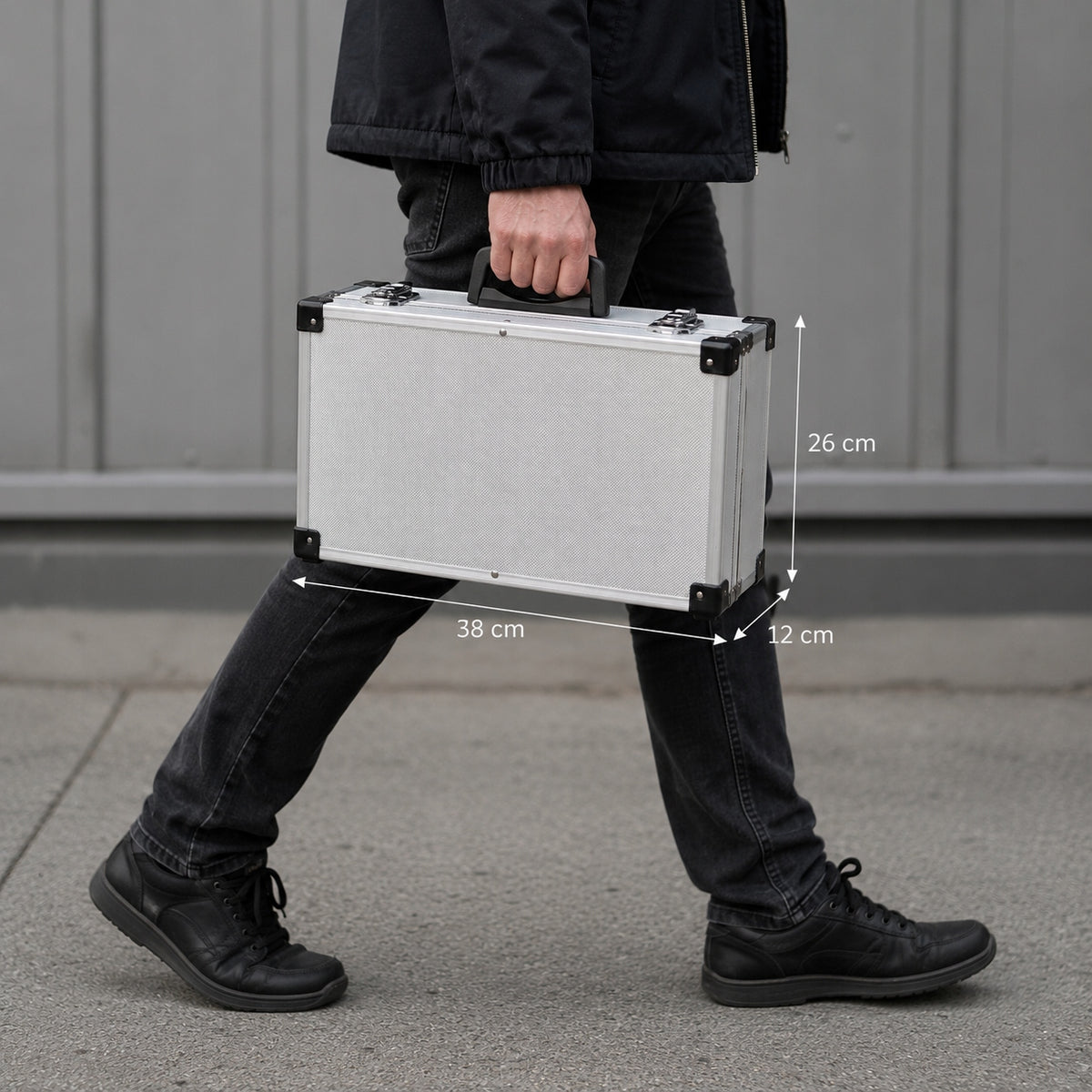 Transport SUITCASE Tool EQUIPMENT BOX DOCUMENTS DJ Aluminum Manufacturer code CWA23