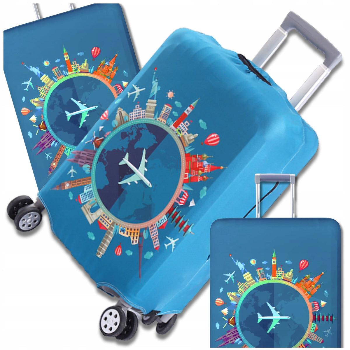 Travel Suitcase Cover For LUGGAGE Flexible Protective Case Universal
