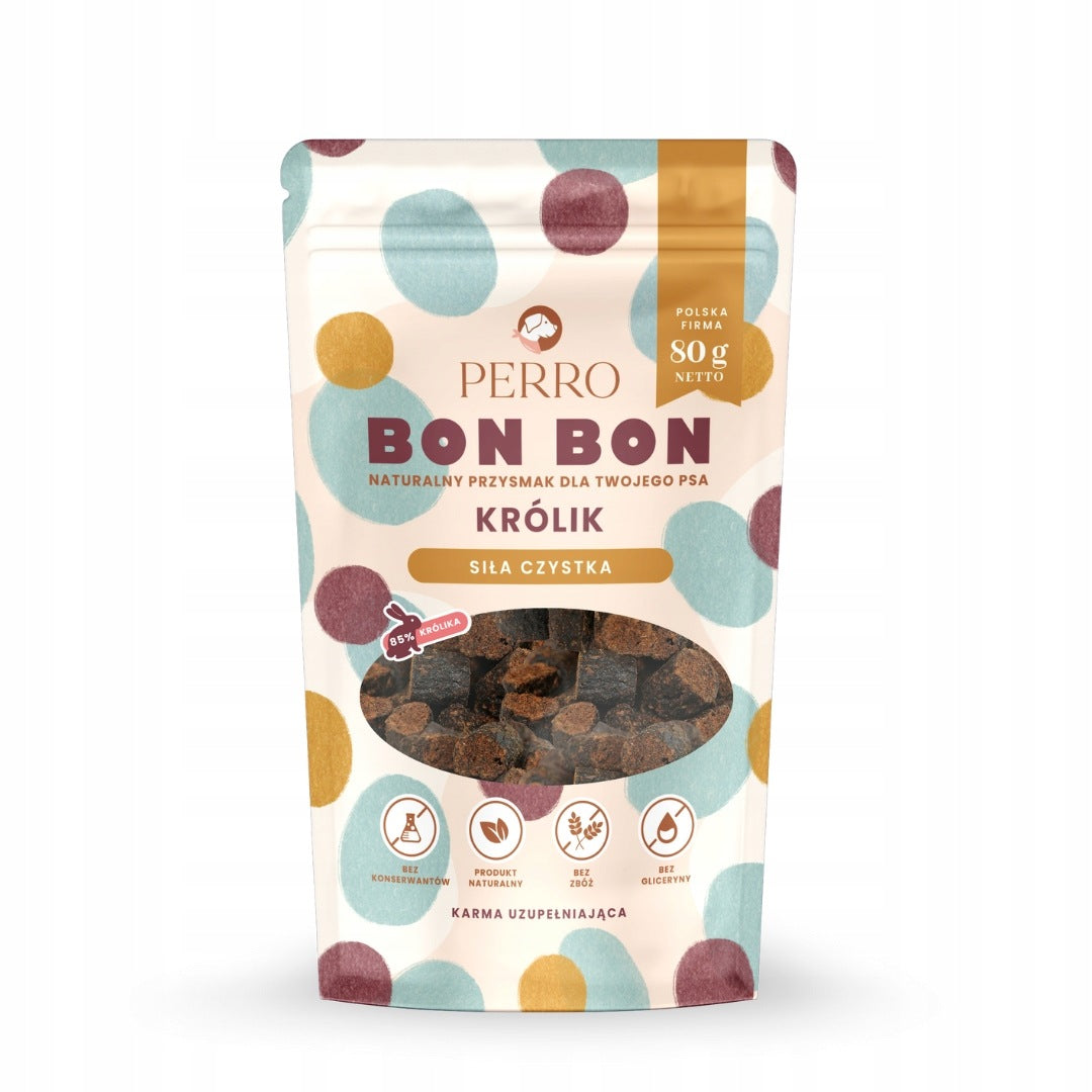 Treat with functional additive Perro BON BON Rabbit Strength purge 80g
