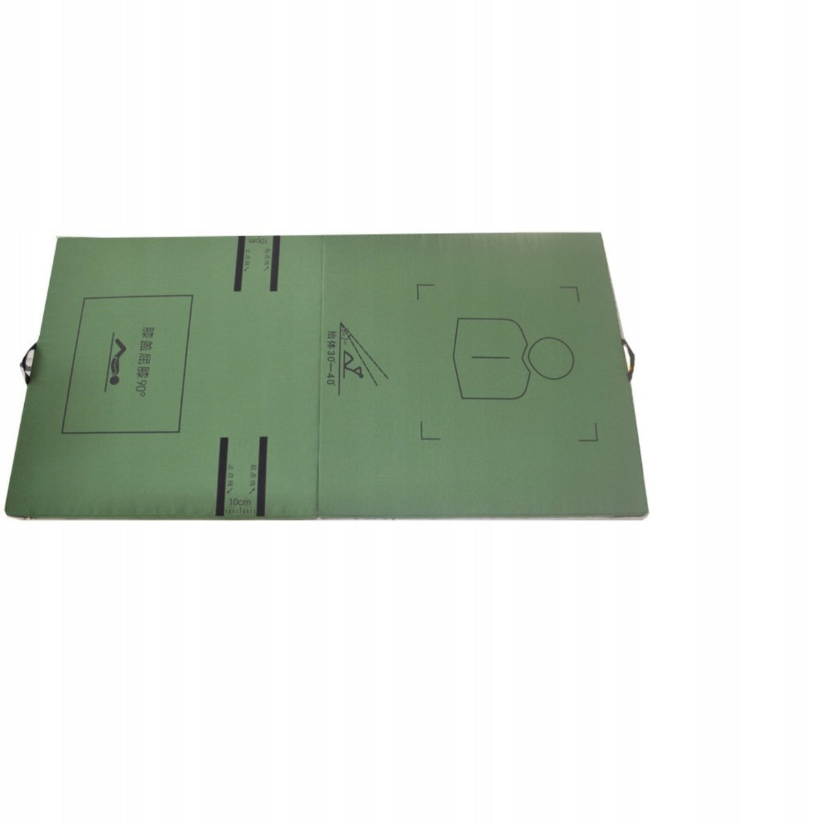 Tri-Fold Exercise Mat Padded for Floor Workouts, Home Gym