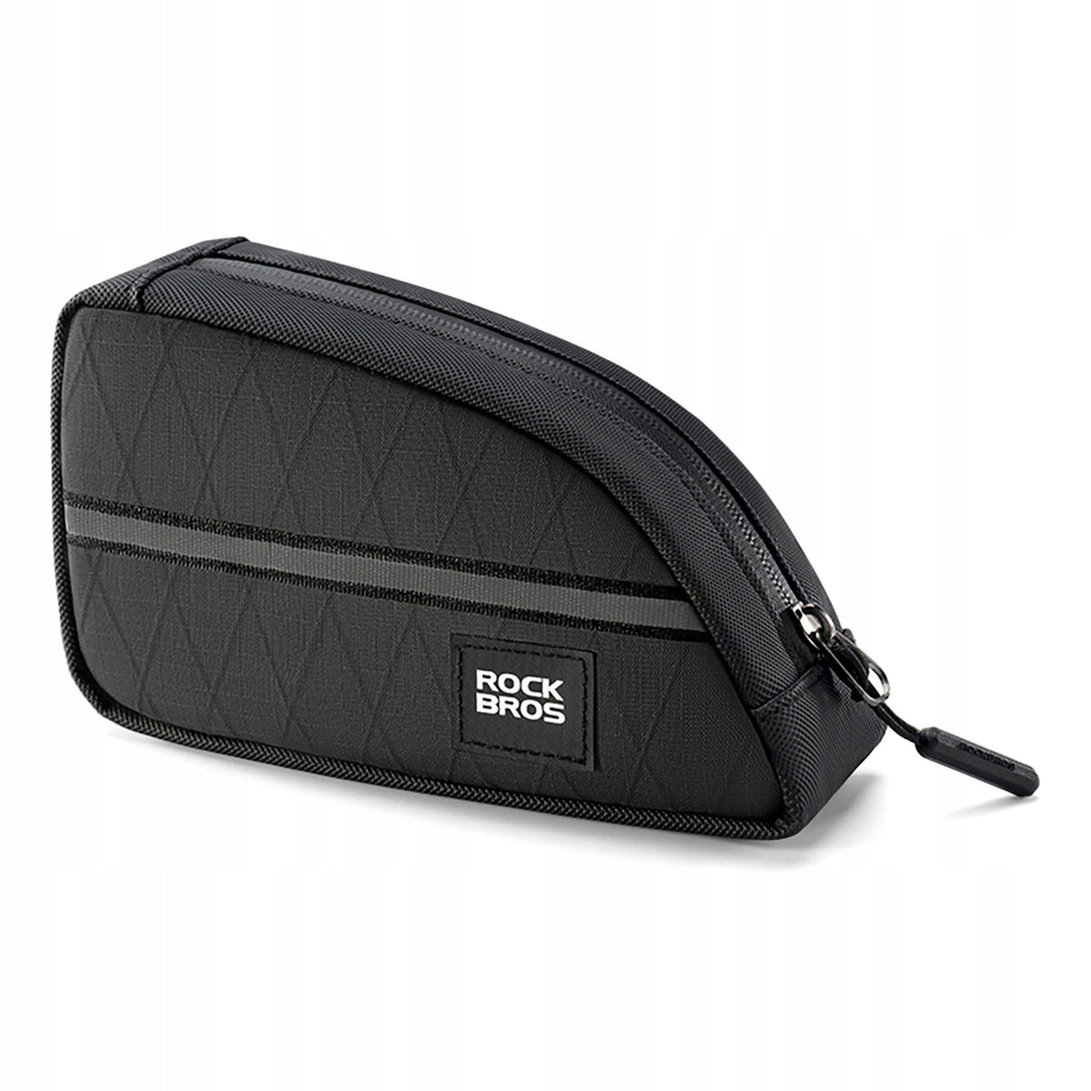 Triangular bag Rockbros for bicycle frame 0,8l - black